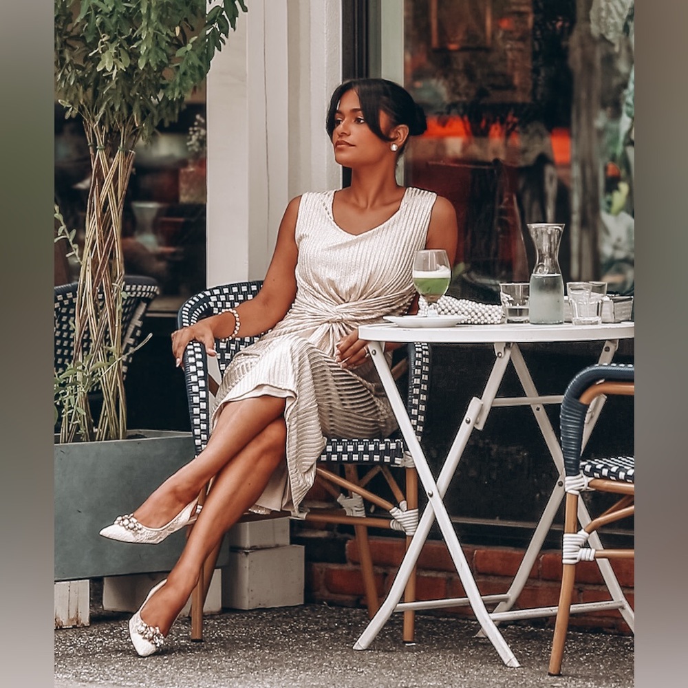 Metallic Sleeveless Dress